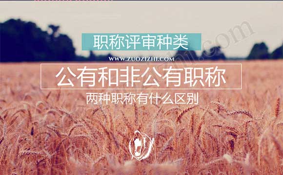 公有制职称与非公有制区别 职称评审