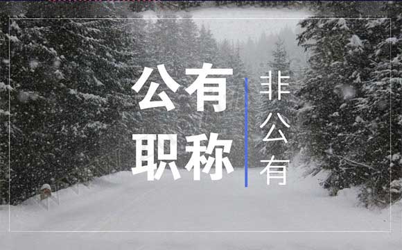 非公有制职称和公有制职称 非公有制职称和公有制职称有什么区别