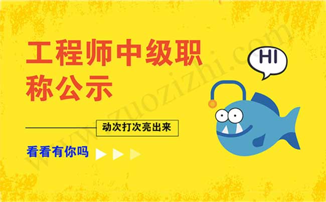 中级工程师通过公示 工程师中级职称评审公示名单