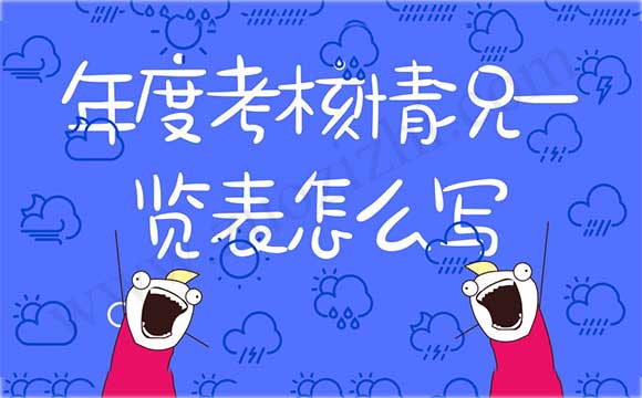 任现职以来年度考核情况一览表怎么写 职称评审年度考核表