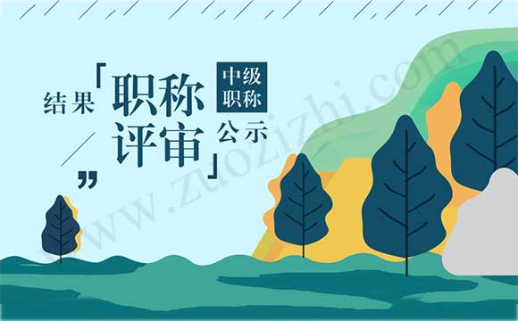 职称评定结果公示 职称评定结果