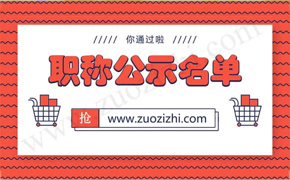 工程师职称评定结果 职称公示名单