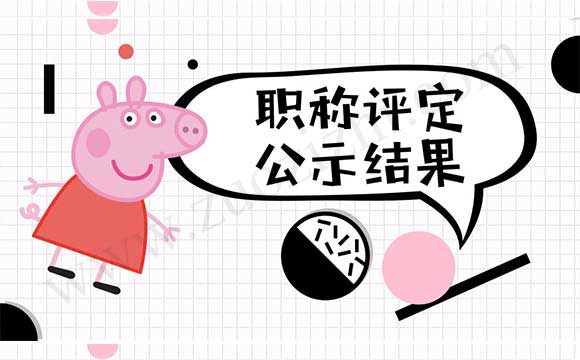 职称评定公示结果 职称公示