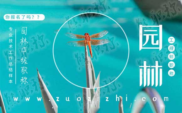 风景园林中级职称专业技术工作总结样本 园林中级职称工作总结