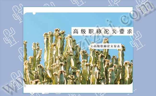 高级职称论文发表 高级职称论文