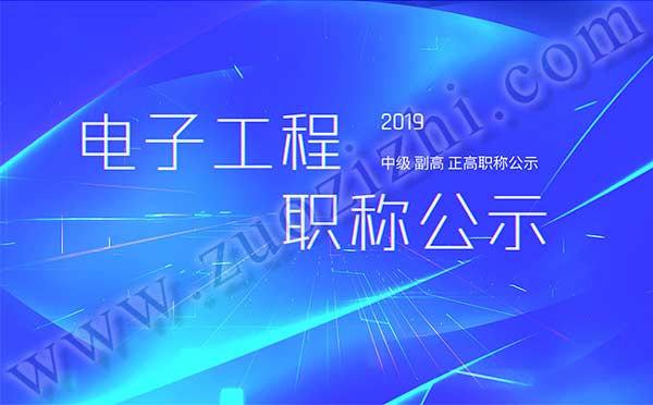 电子工程副高级职称公示 电子工程中级职称公示
