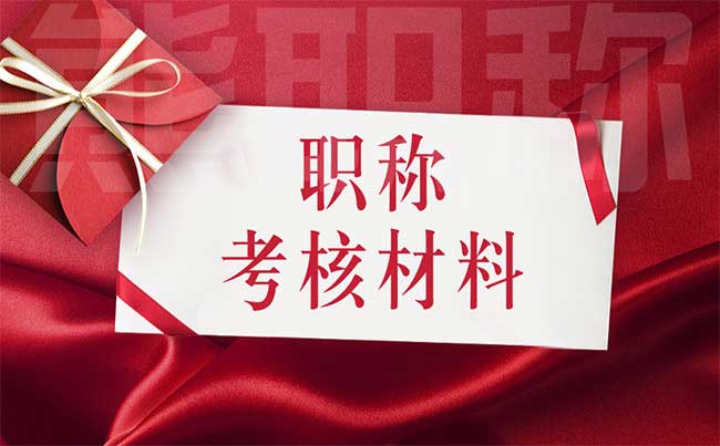 职称考核材料 职称考核材料