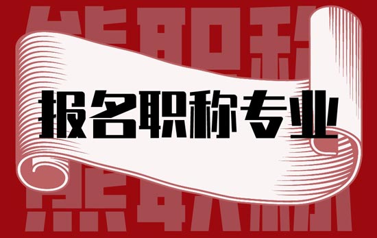 报名职称专业 报名职称专业