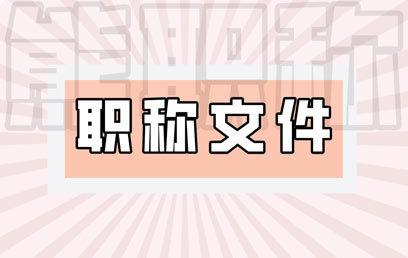 职称文件 职称文件