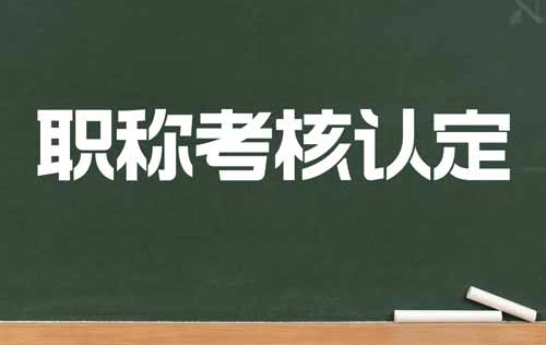 职称考核认定 职称考核认定