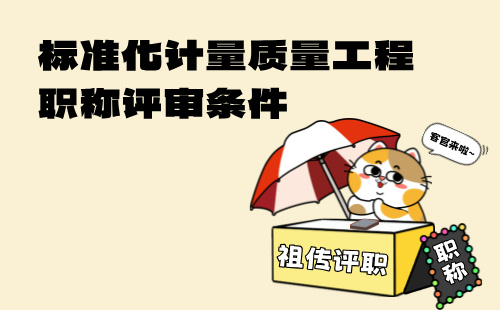 标准化计量质量工程高级职称评审 标准化计量质量高级职称